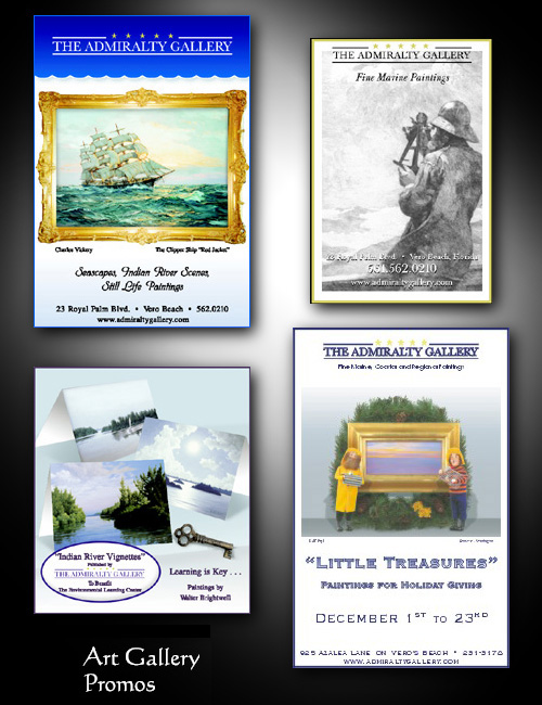 Graphic design for The Admiralty Gallery . . .