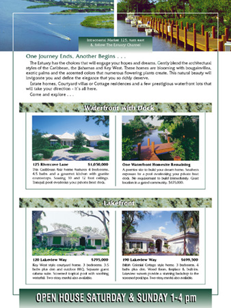 Show Home package - side 2 . . .