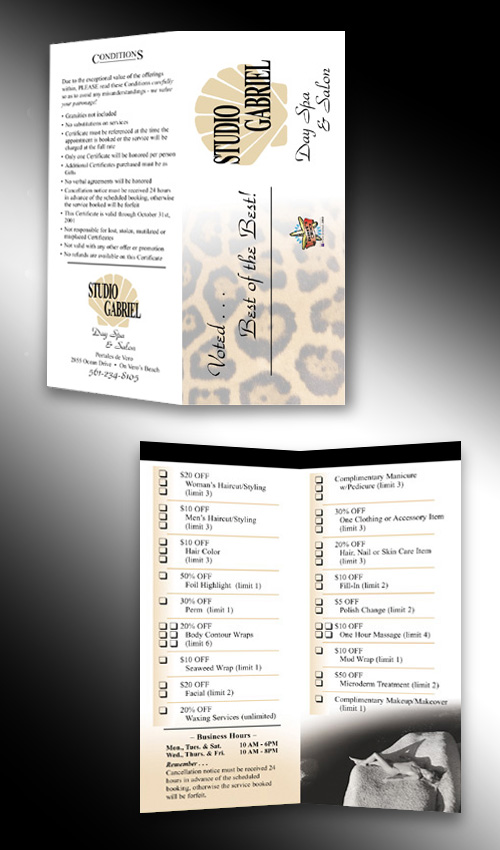 Graphic design for Studio Gabriel . . .